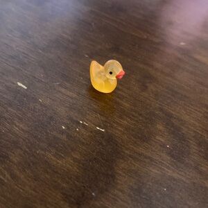 Miniature Yellow Duck Figurine